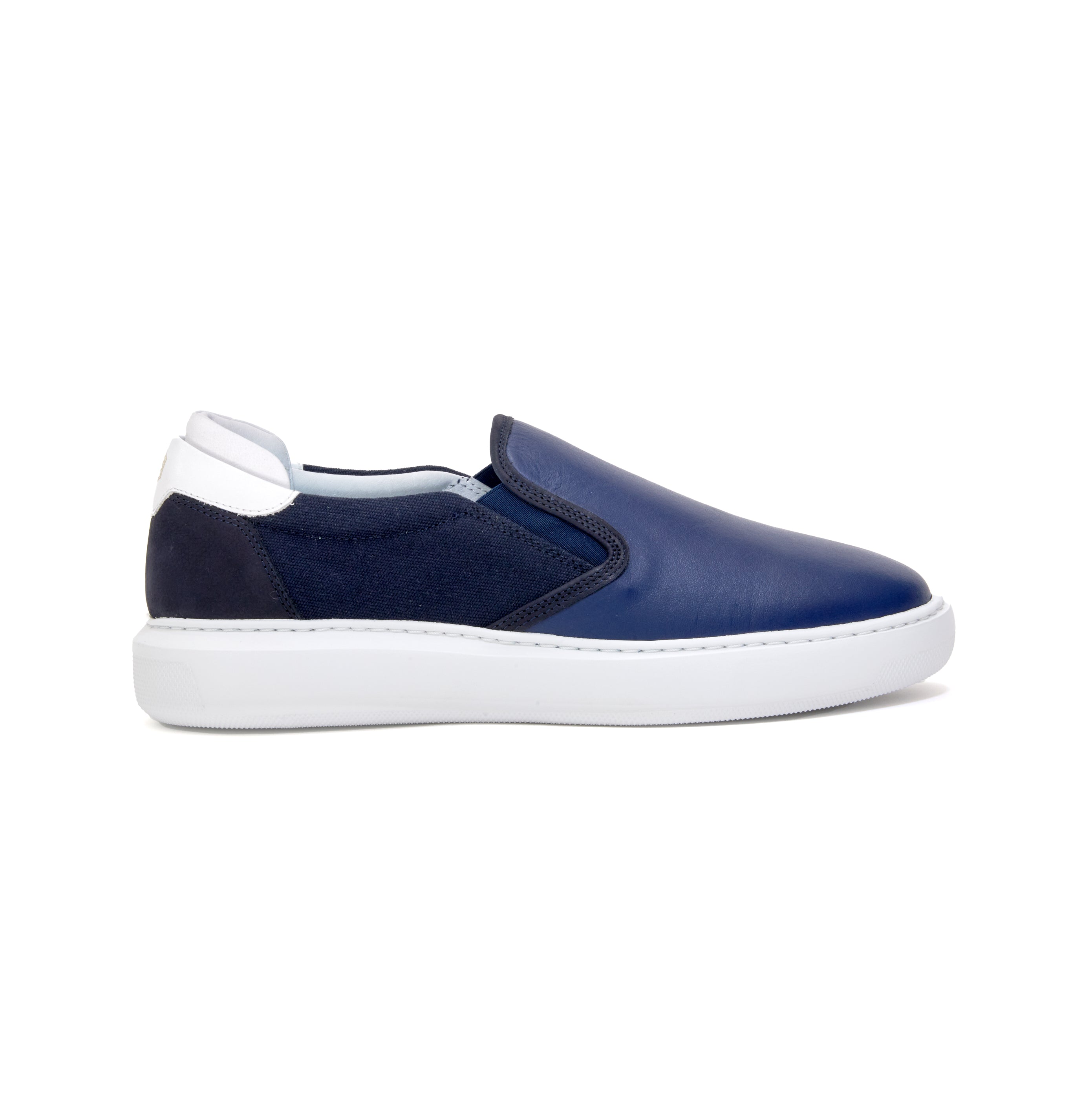 PSI Navy White Leather