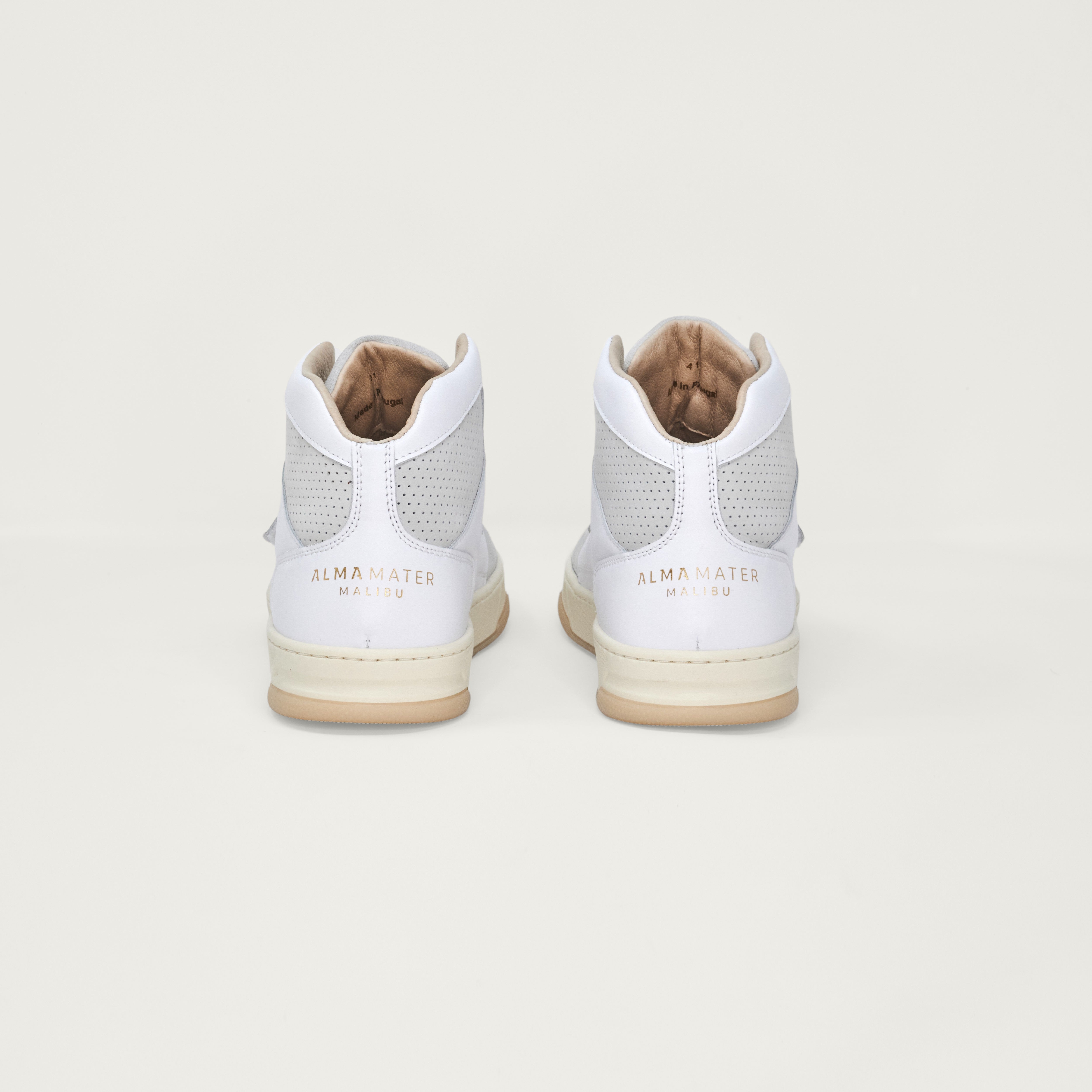 AM 1101 -SOMA MID - White Leather Natural