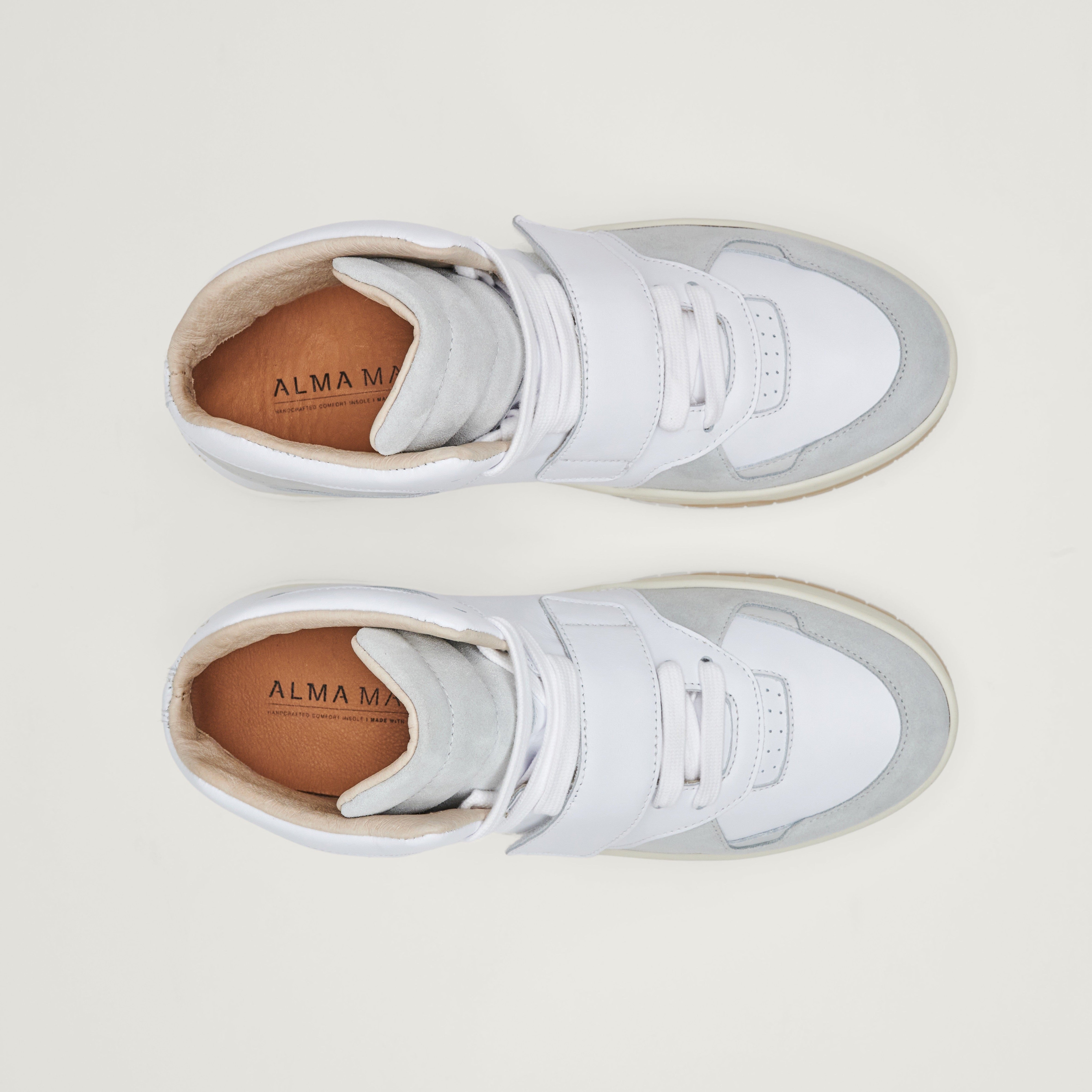 SOMA MID - White Leather Natural